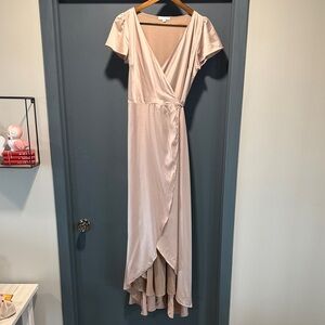 Baltic Born Blush High Low Wrap Dress